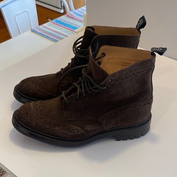 Todd Snyder X Trickers Men's Brown SuedeBoots Sz 9.5.NWOB.Box11 SEE PICS
